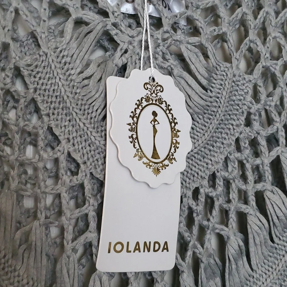 NWT Beach grey knit coverup - Picture 3 of 6